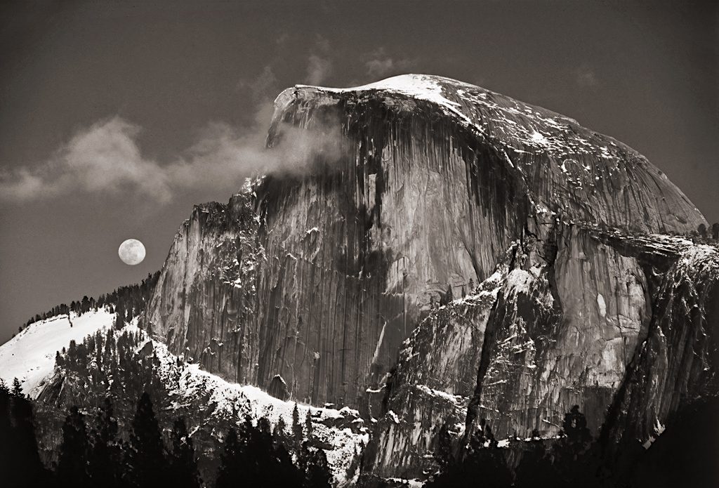 Moonrise Halfdome by Alan Siflinger