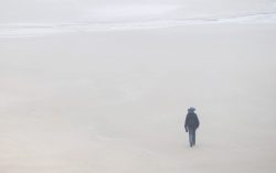 A Photographers Foggy Beach by Lynda Rodig