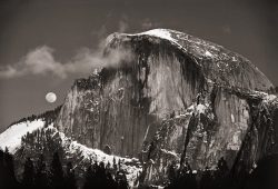 Moonrise Halfdome by Alan Siflinger